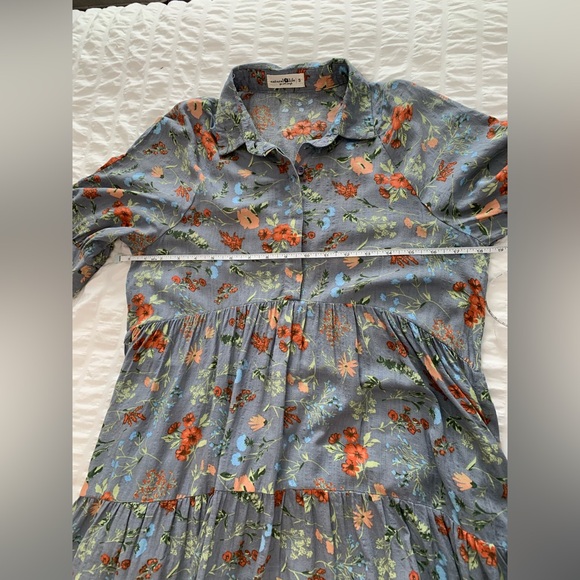 Floral Blue Dress - Picture 11 of 16